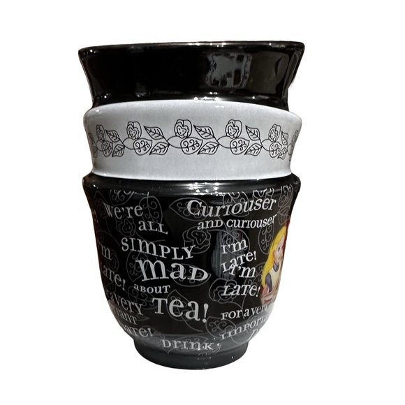 Disney Parks Exclusive Alice in Wonderland Triple Stack Quotes Ceramic Mug - Picture 3 of 6